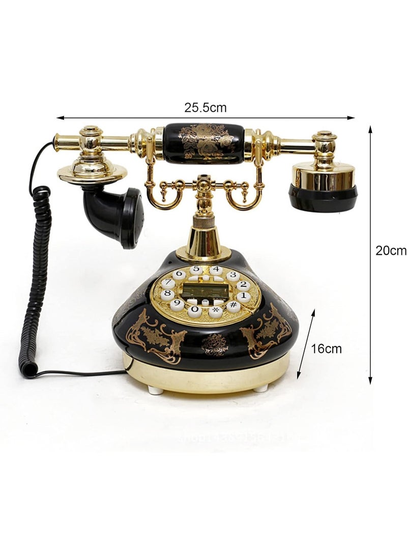 Organized Home Retro Vintage Antique Style Corded Dial Desk Telephone - Image 5